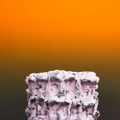 Vaso piccolo Onda Lilac Bubble e Nero