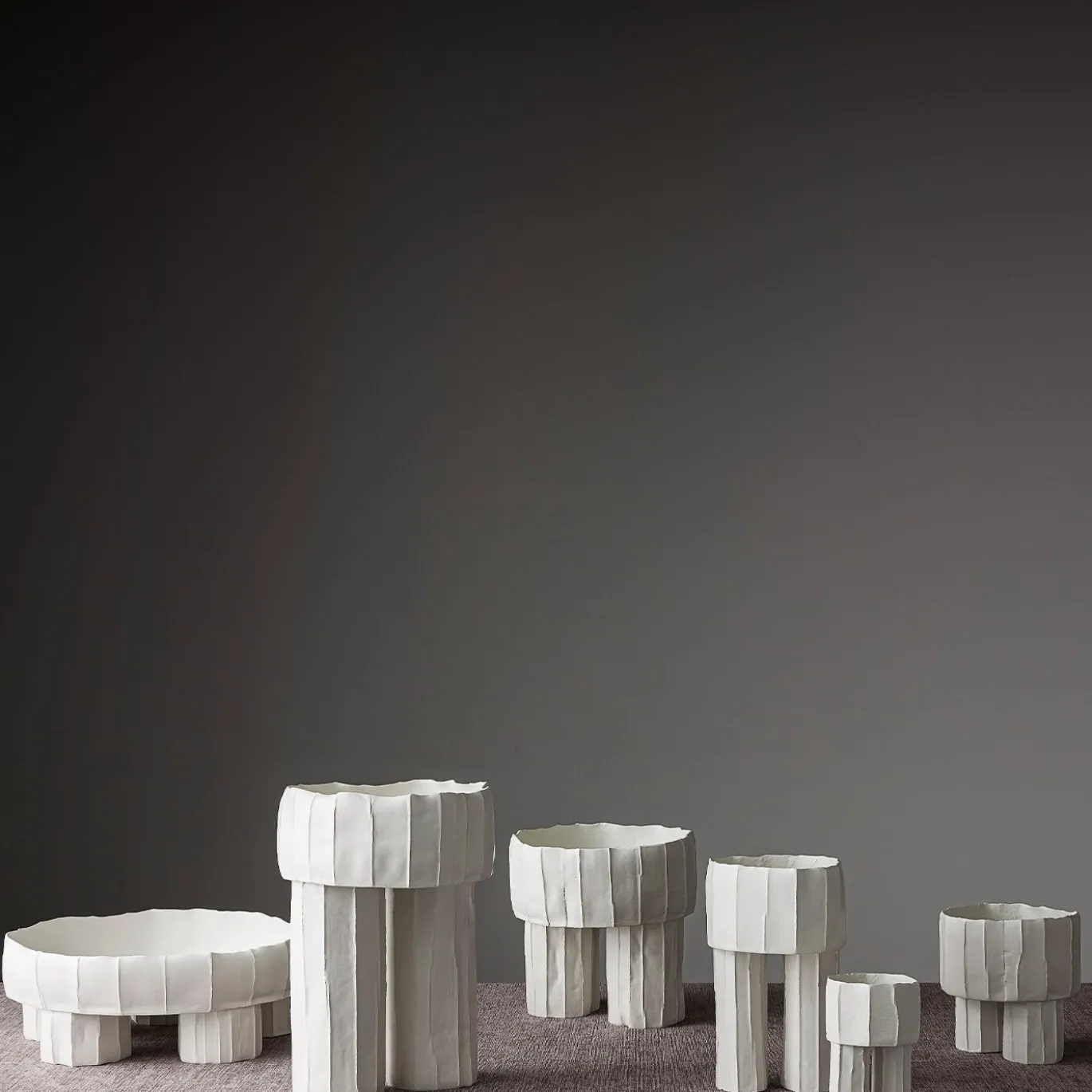 Vaso Piccolo Signorina Corteccia Bianco