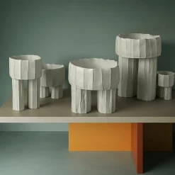 Vaso Piccolo Signorina Corteccia Bianco