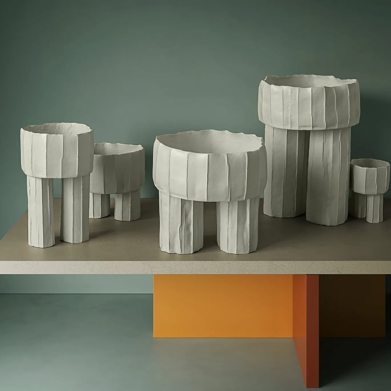 Vaso Piccolo Signorina Corteccia Bianco