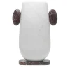 Vaso Pietro White Michelangelo/Red Levanto di Matteo Cibic