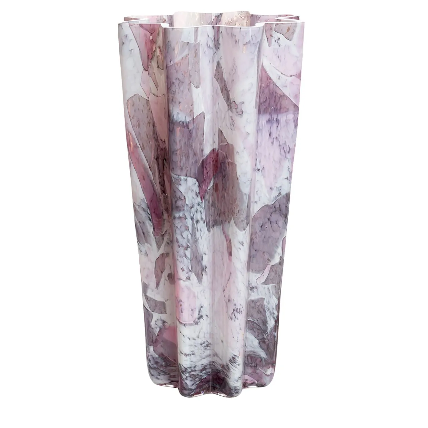 Vaso Pink Bucket in Vetro di Murano