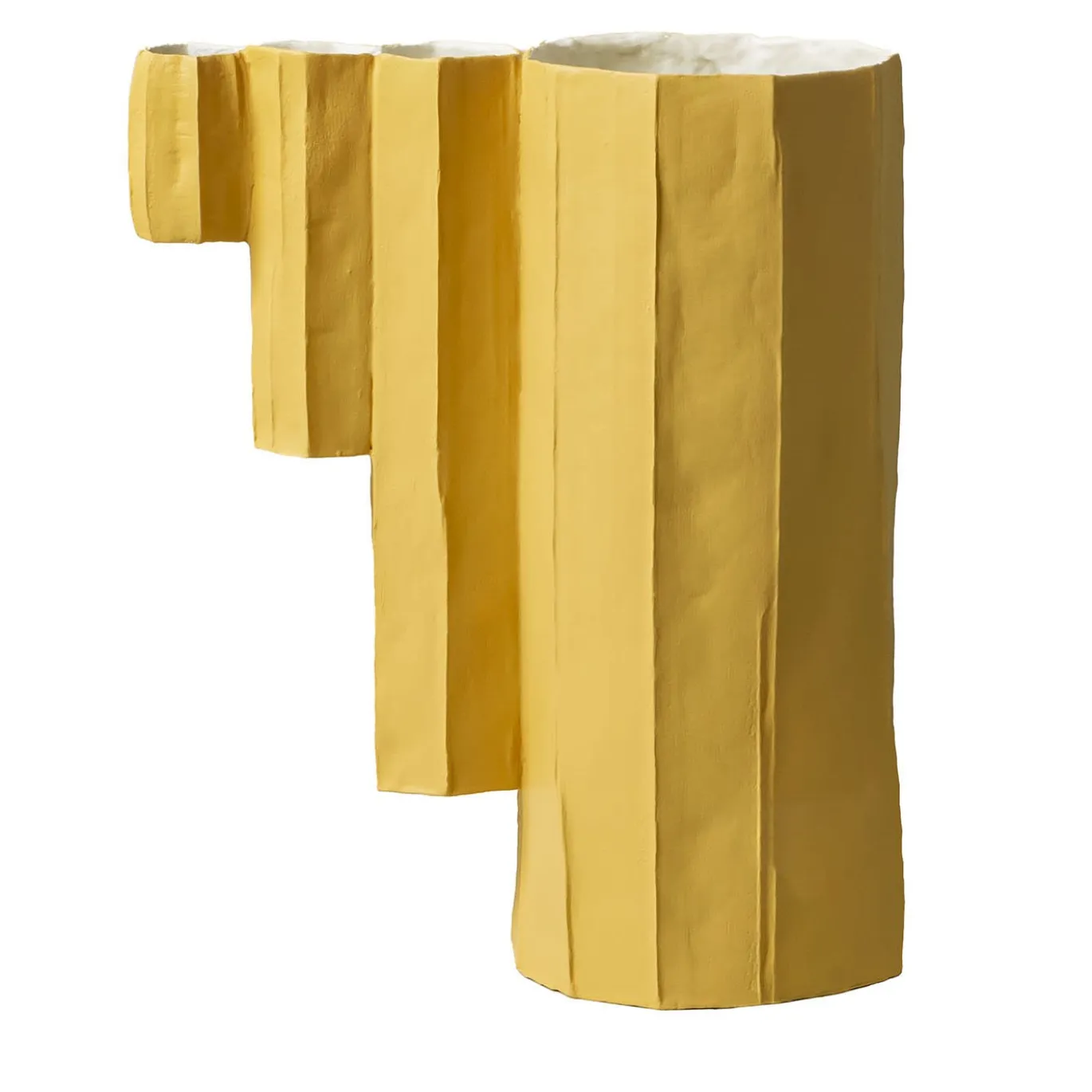 Vaso Pino Bamboo Corteccia E11/senape chiaro