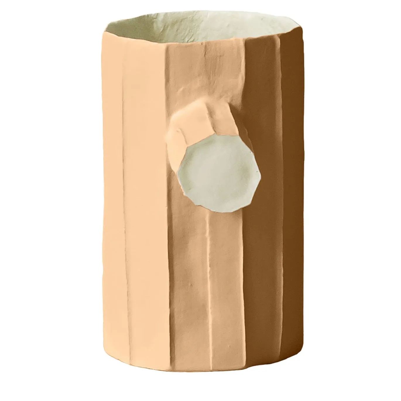 Vaso Pino Mono Corteccia D10/Terracotta