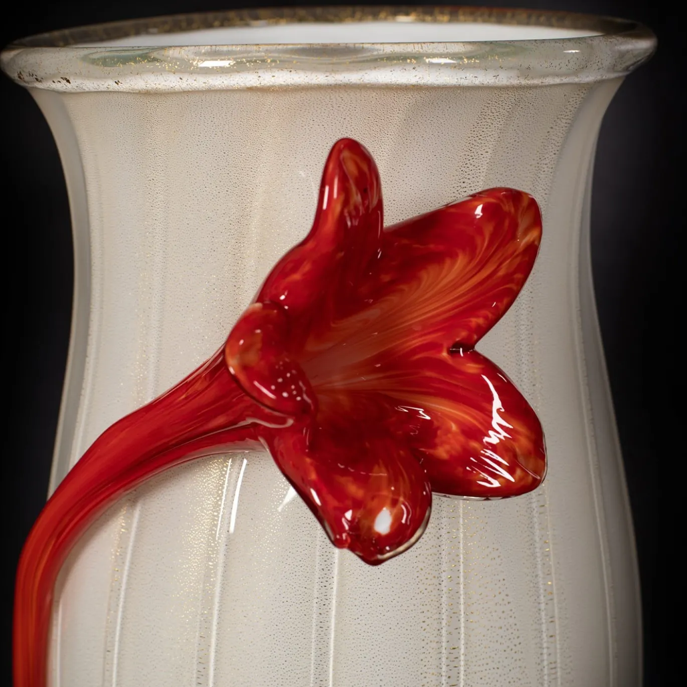 Vaso policromo con fiori Stmat
