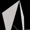 Vaso Polimelus Nero Marquina e Bianco Carrara