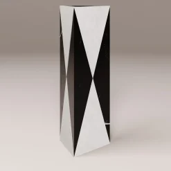 Vaso Polimelus Nero Marquina e Bianco Carrara