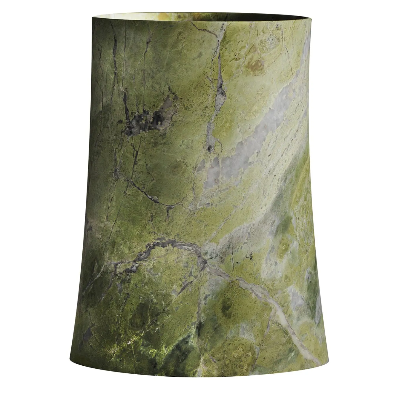 Vaso Princess L in Marmo Artik Green di Christophe Pillet