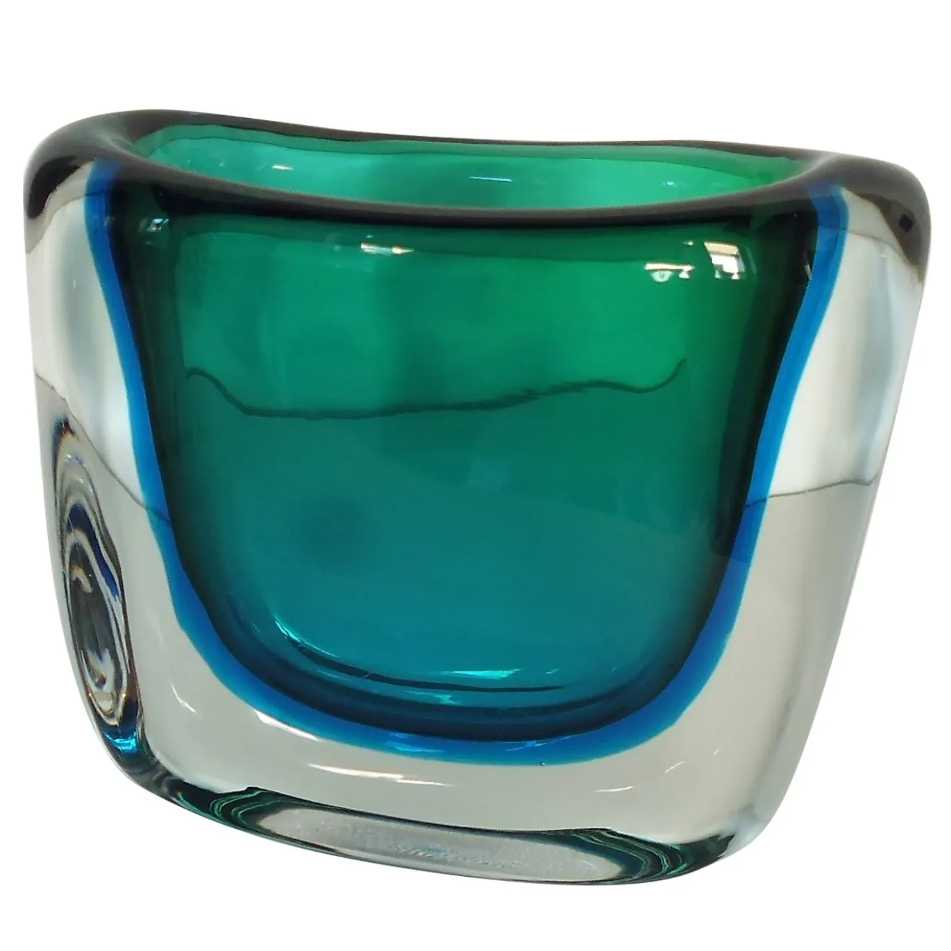Vaso Quadro Piccolo Acquamarina