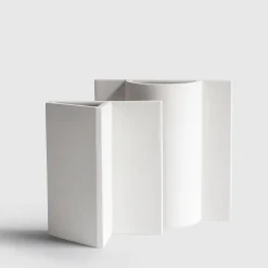 Vaso Queen in ceramica bianca