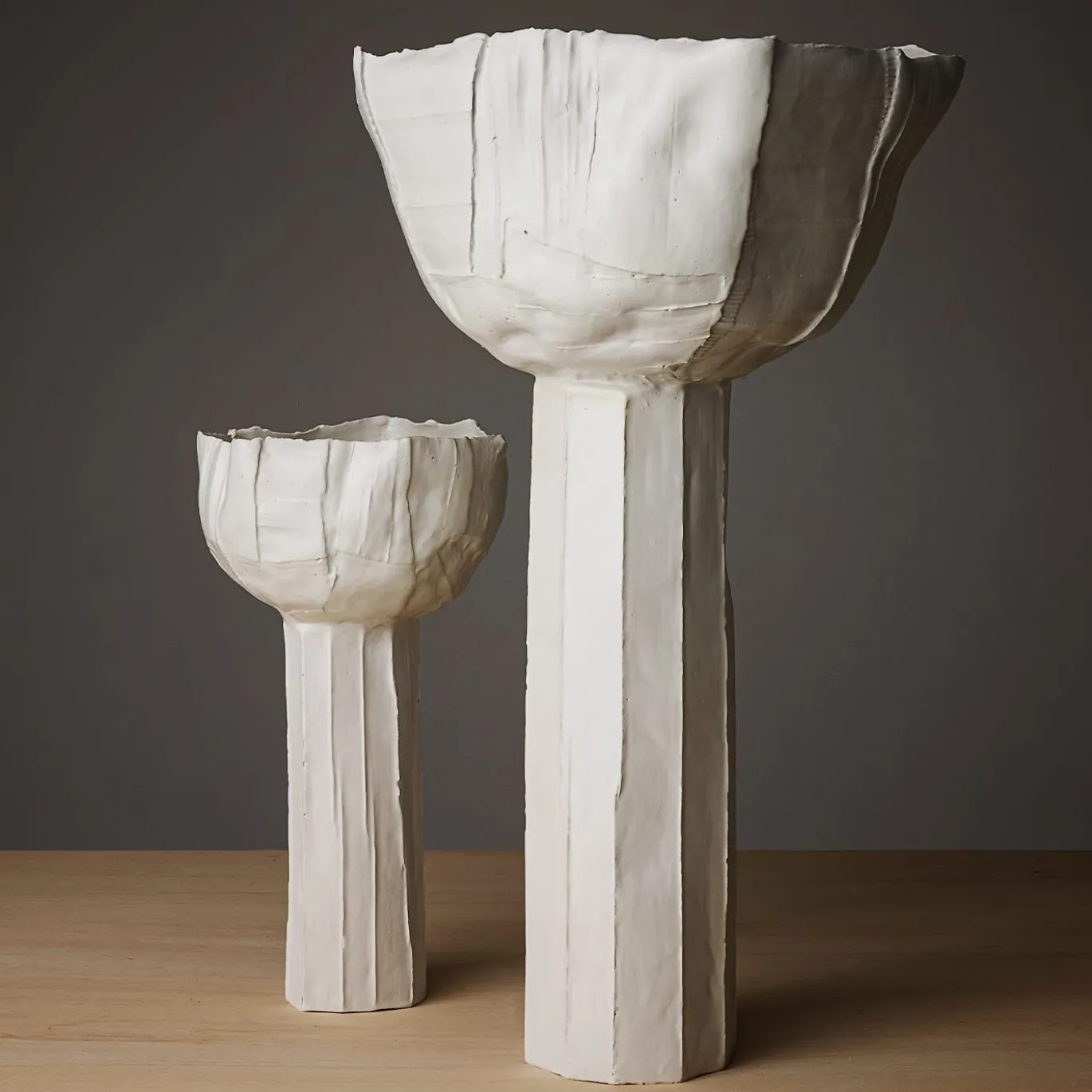 Vaso Ranuncolo Corteccia Bianco #2
