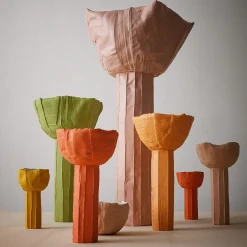 Vaso Ranuncolo Corteccia C11/Giallo Sole