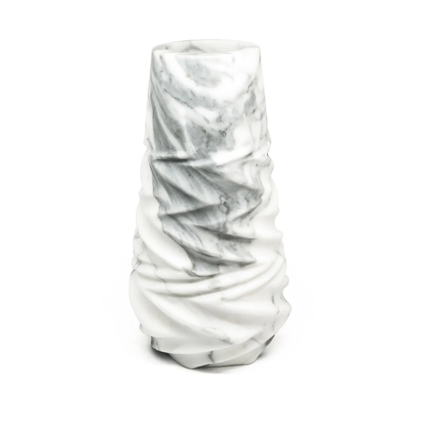 Vaso Rock in marmo Arabescato di Jacopo Simonetti