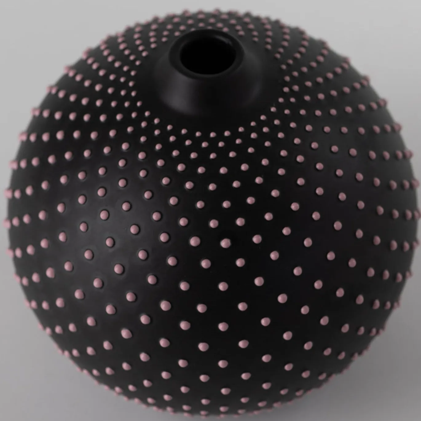 Vaso rosa a pois