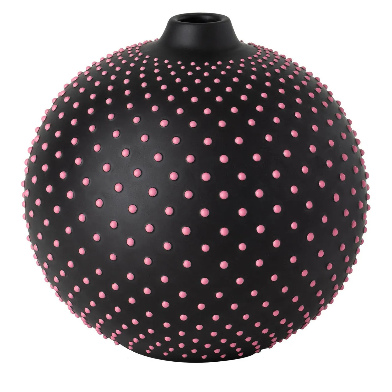 Vaso rosa a pois