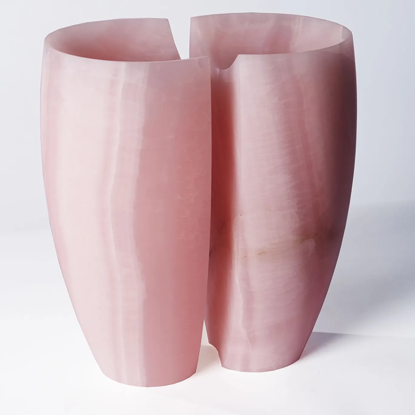 Vaso rosa passato e presente
