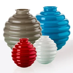 Vaso rosso decò di Napoleone Martinuzzi