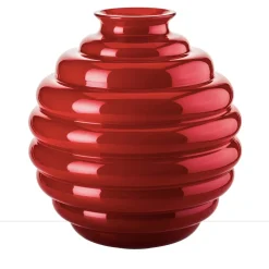 Vaso rosso decò di Napoleone Martinuzzi