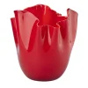 Vaso rosso Fazzoletto di Paolo Venini e Fulvio Bianconi