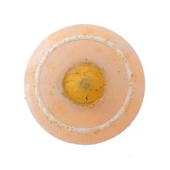 Vaso rotondo Moon in vetro arancione