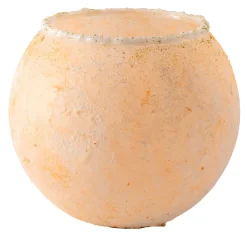 Vaso rotondo Moon in vetro arancione
