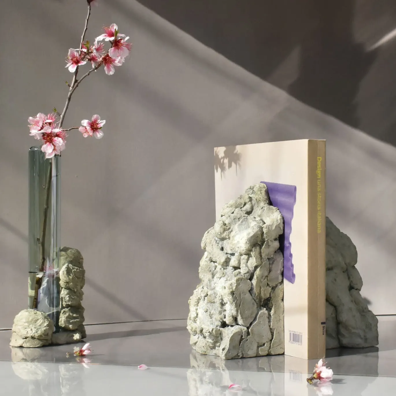 Vaso scultoreo in vetro salvia Catharsis #2