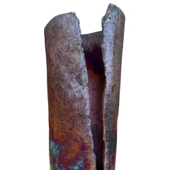 Vaso scultoreo Rust 2 in ceramica iridescente