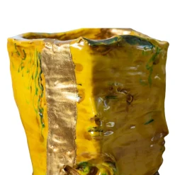 Vaso scultura in ceramica policroma Libera L'Amore