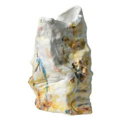 Vaso scultura in ceramica policroma Contemporaneamente