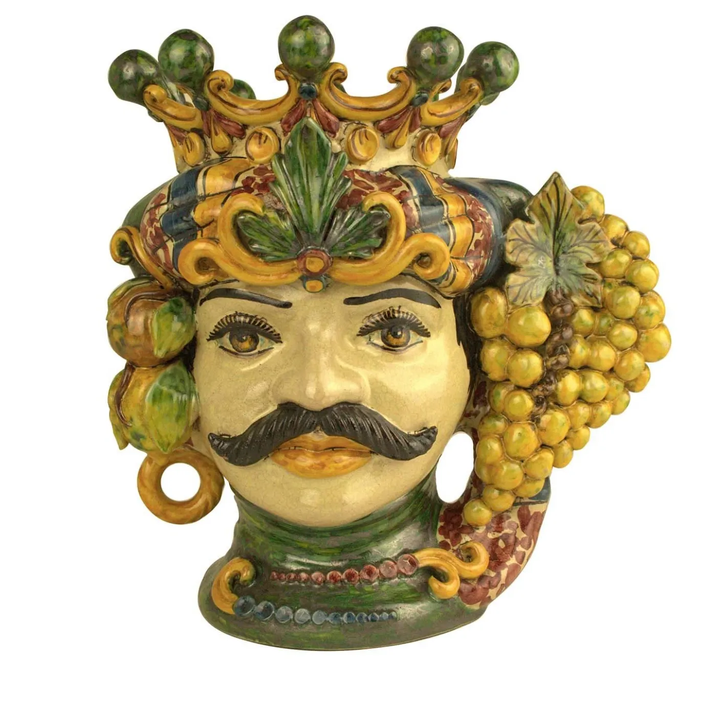 Vaso Scultura Moro Classico in Ceramica