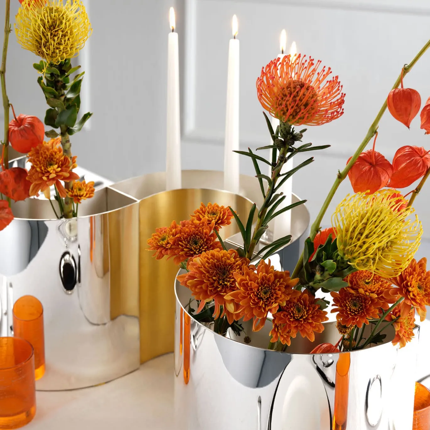 Vaso semicircolare-Candelabro Collezione Fellini