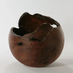 Vaso sferico in legno Carver