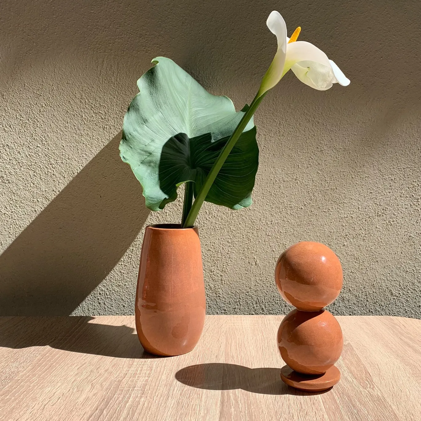 Vaso S. 7 in terracotta smaltata