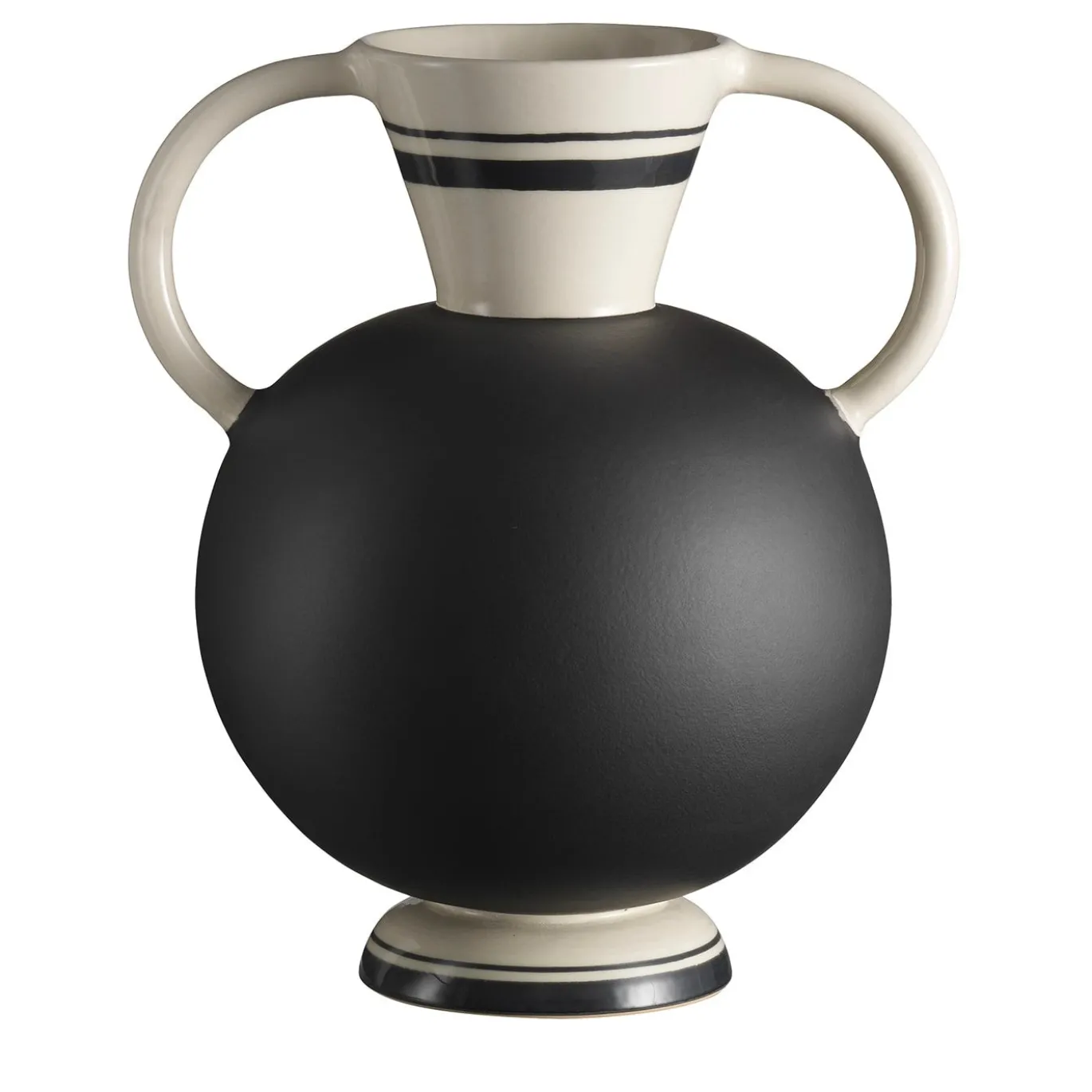 Vaso Situla in bianco e nero di Ugo La Pietra