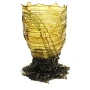 Vaso Spaghetti Grande in Resina Gialla di Gaetano Pesce