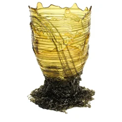 Vaso Spaghetti Grande in Resina Gialla di Gaetano Pesce