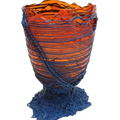 Vaso Spaghetti L in Resina Arancione di Gaetano Pesce