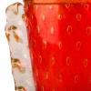Vaso Stmatcordon rosso e oro