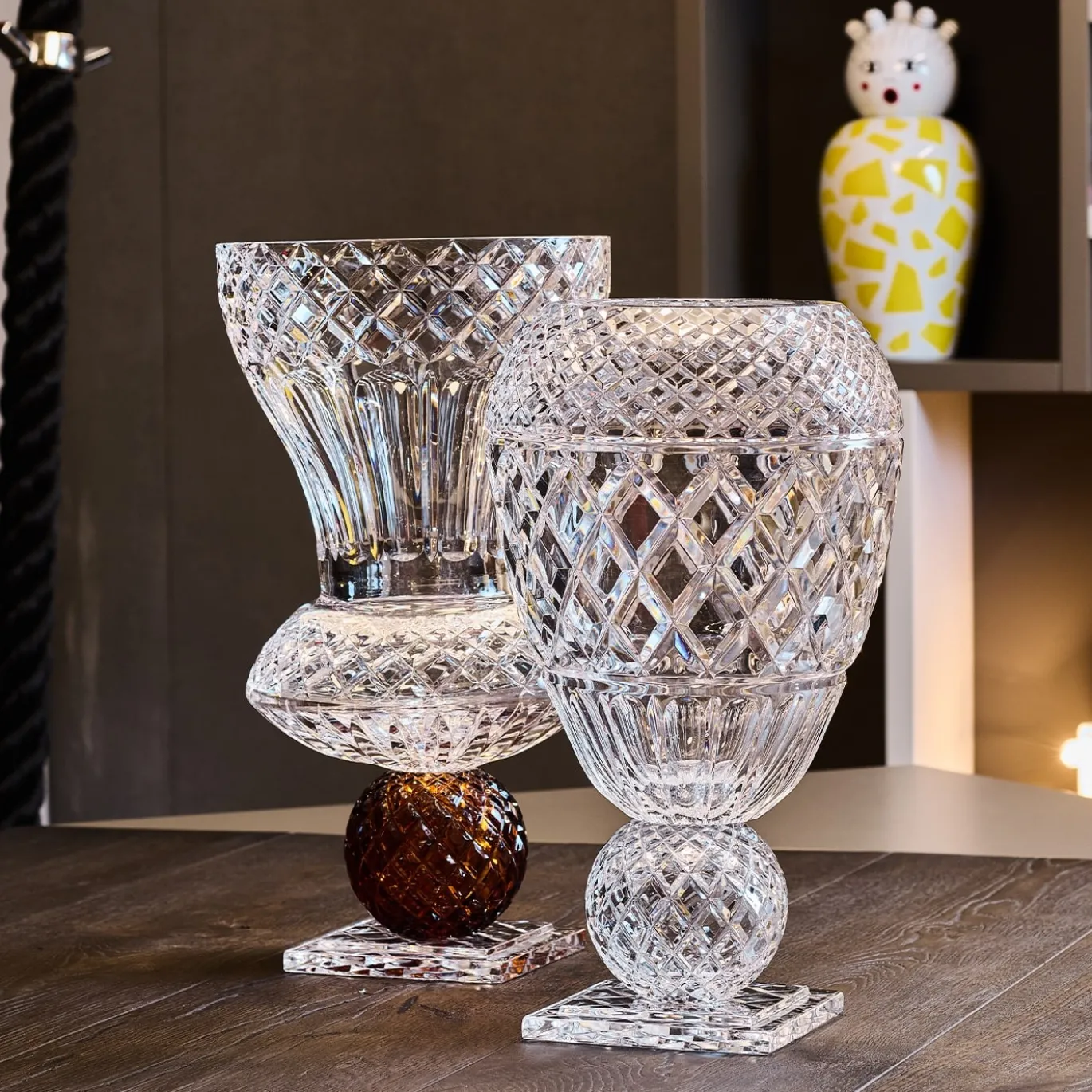 Vaso svasato Katherine con sfera d'ambra