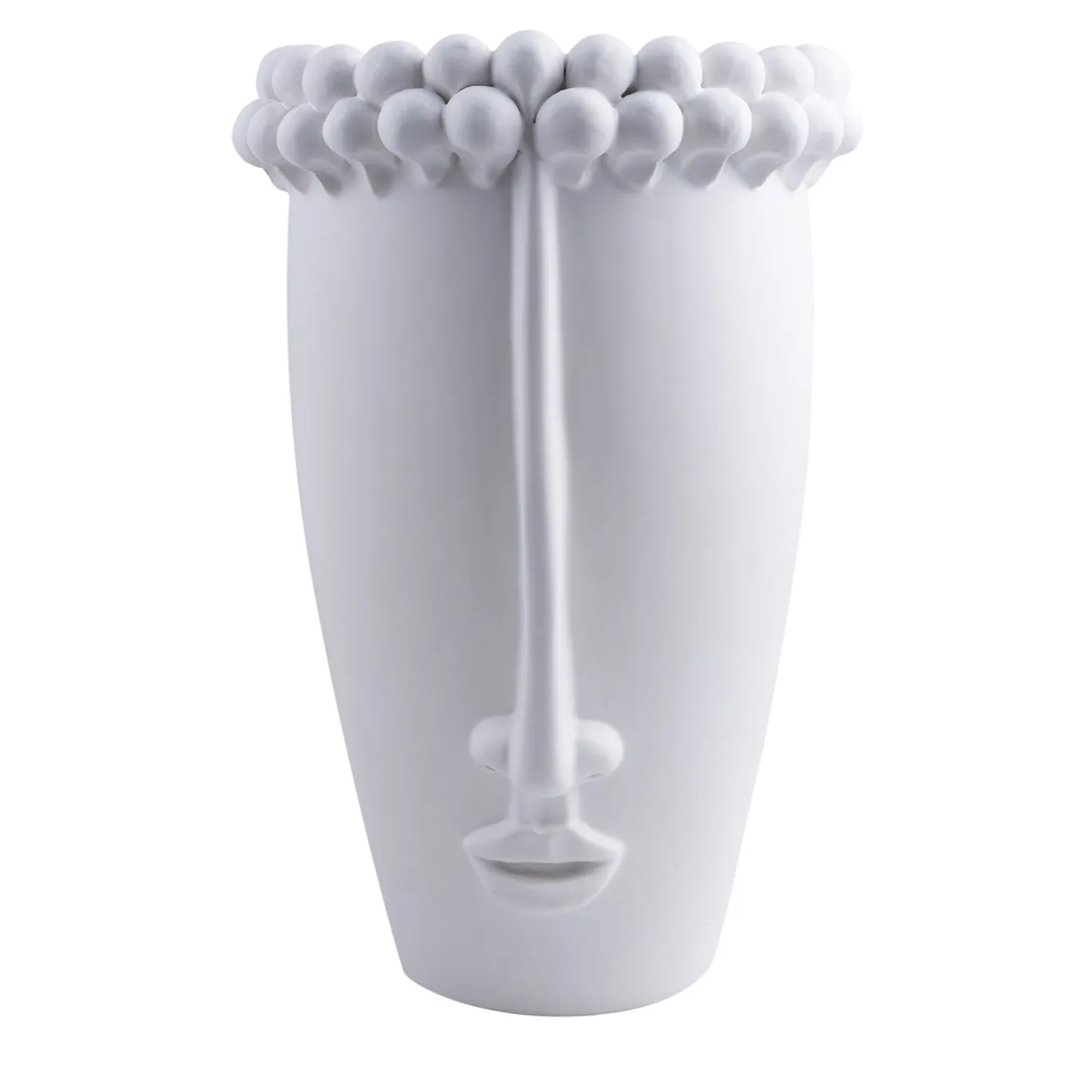 Vaso Testa Siciliano in Ceramica Bianca