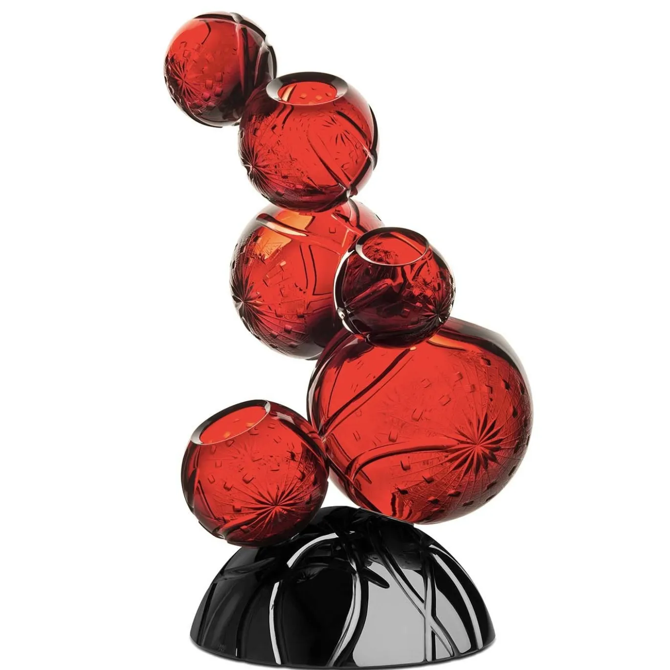 Vaso Tondo Doni Rhapsody in Cristallo Rosso