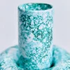 Vaso Venere piccolo in ceramica smaltata verde ramina