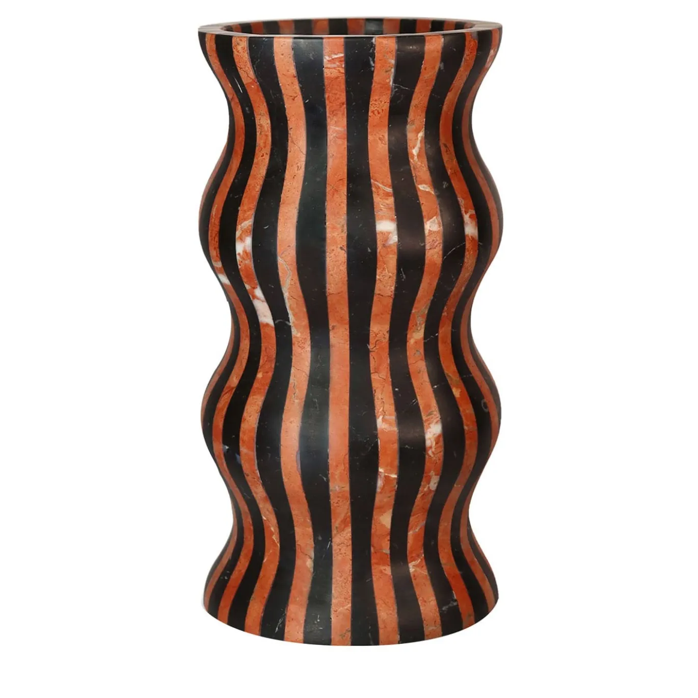 Vaso Versilia rosso e nero