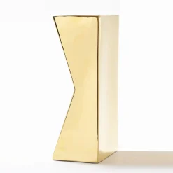 Vaso Verso B Oro e Nero di Antonio Saporito