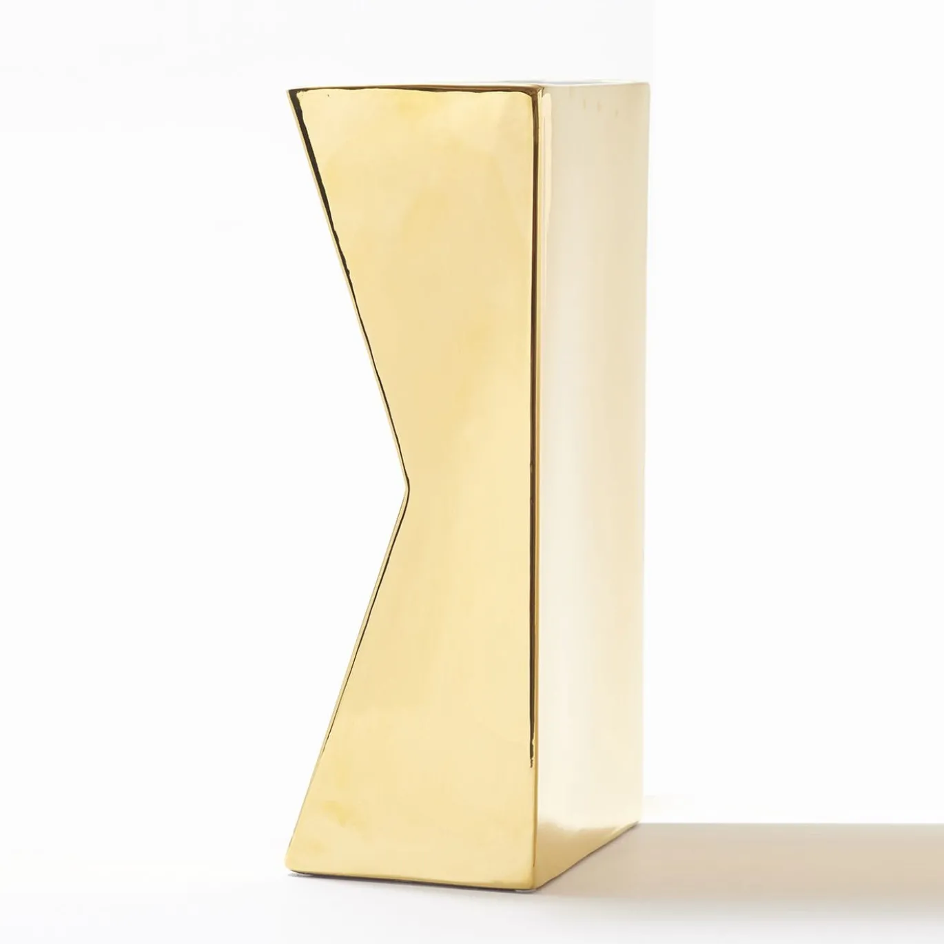 Vaso Verso B Oro e Nero di Antonio Saporito