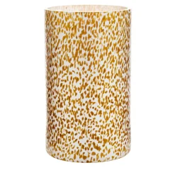 Vaso X-Alto in Vetro di Murano Avorio e Ambra