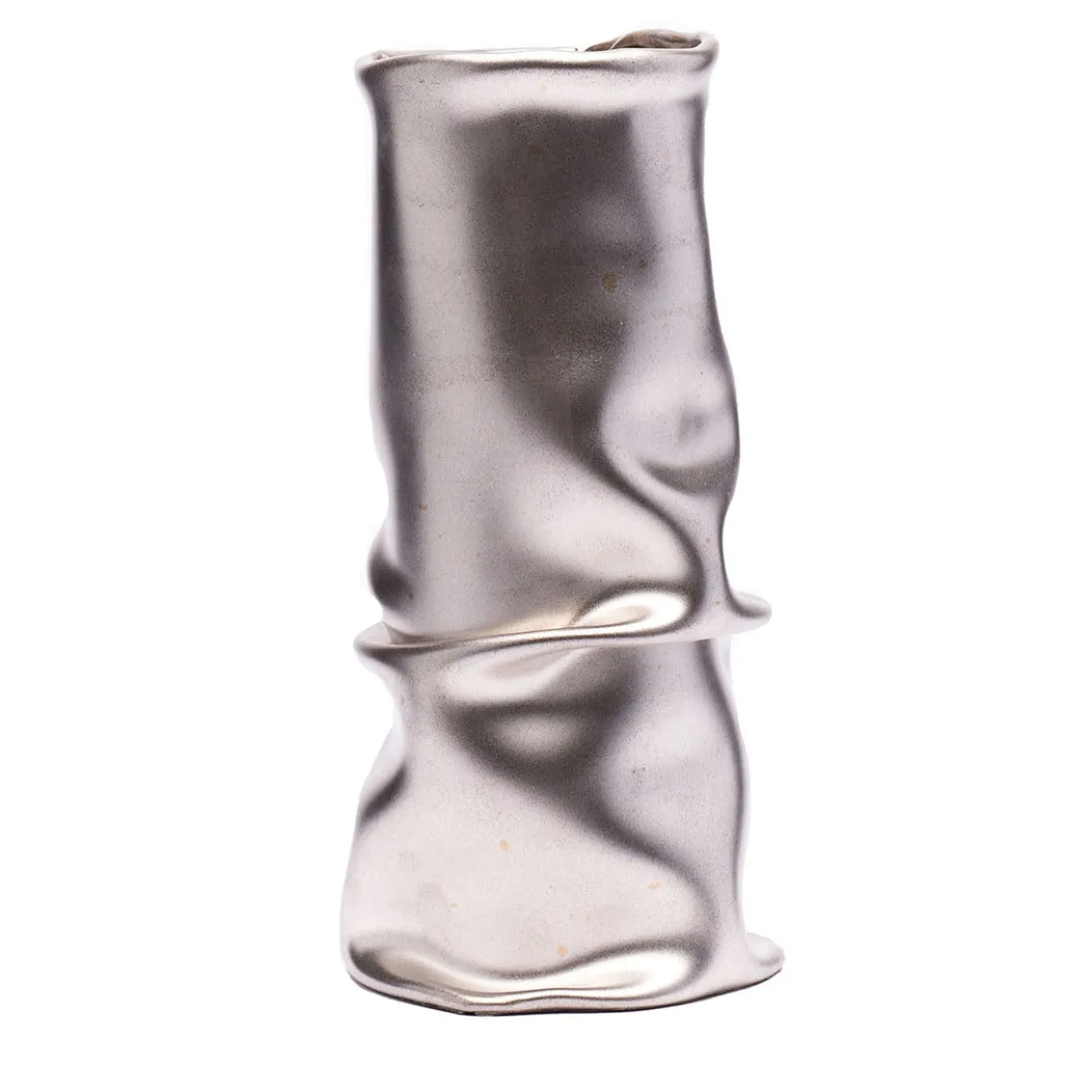 Venere Piccolo vaso plissettato argentato