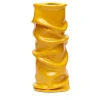 Venere Vaso piccolo plissettato giallo