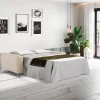 Verona Divano letto a 2 posti in pelle beige