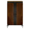 Victor, mobile bar a 2 porte di colore marrone